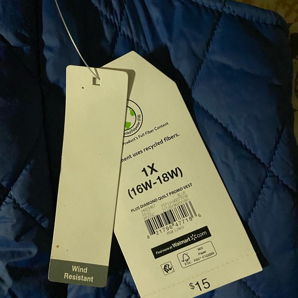 Time and Tru Blue Royal Vest NWT’s - Picture 2 of 5